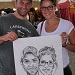 Caricature by Bernie of a Couple