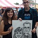 Caricature by Bernie of a Couple