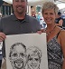 Caricature by Bernie of a Couple