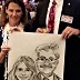 Caricature by Bernie of a couple