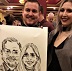 Caricature by Bernie of a couple